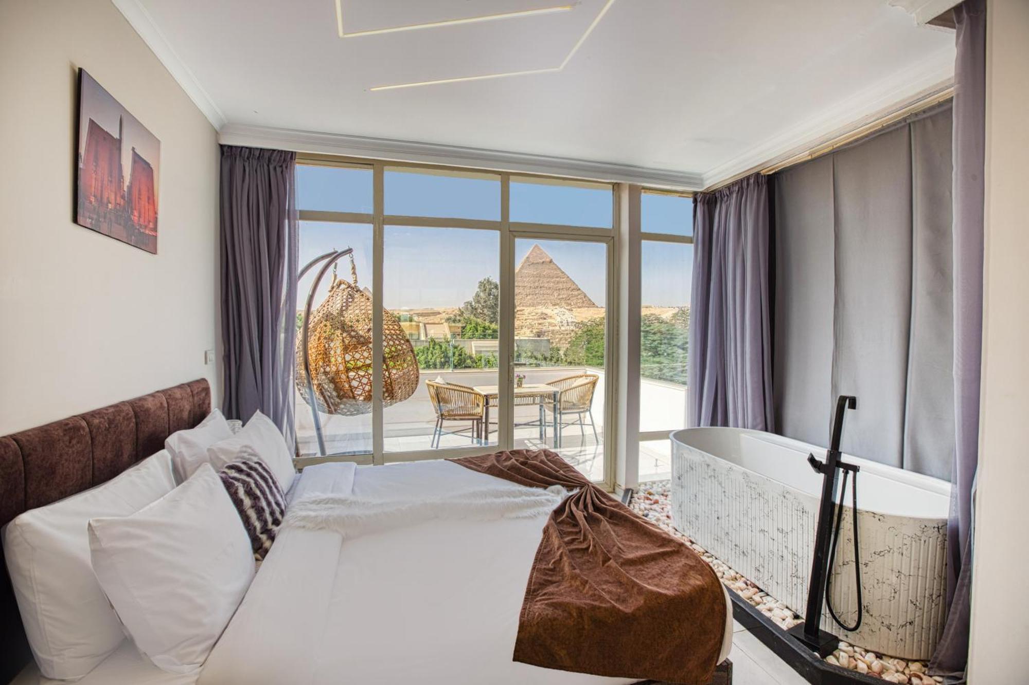 Tree Lounge Pyramids View Inn , Sphinx Giza Kafret el-Gabal Εξωτερικό φωτογραφία